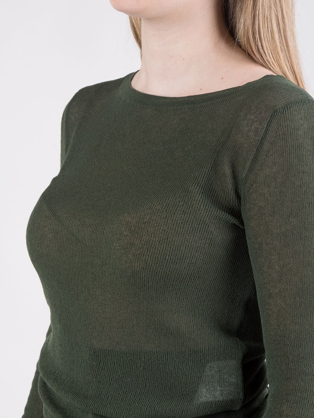 Maglia aderente verde