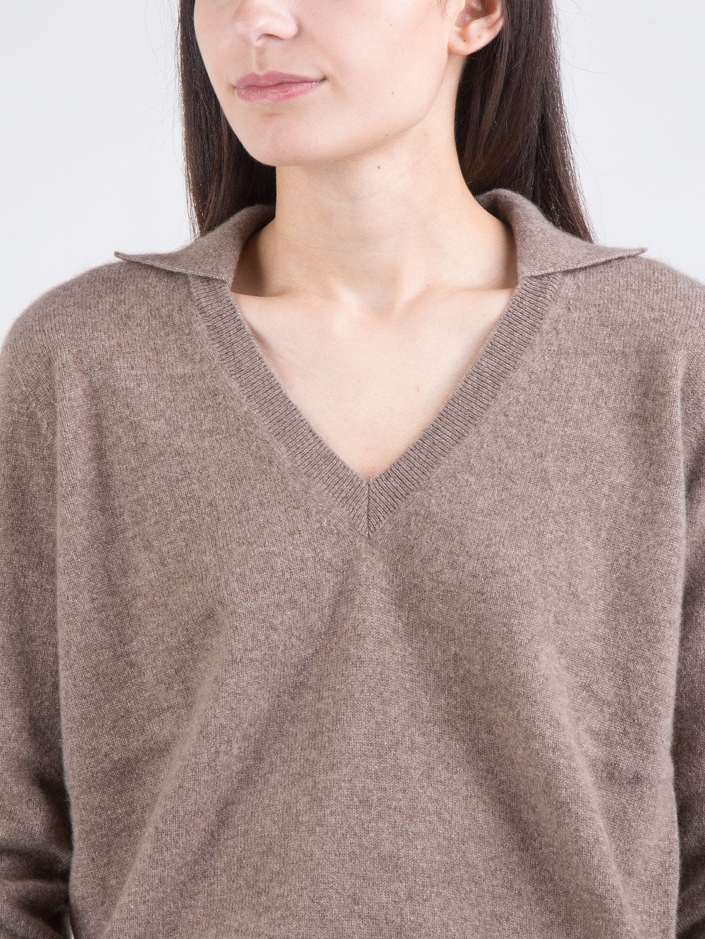 Maglia polo in cashmere