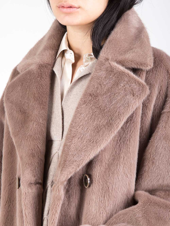 Cappotto in ecopelliccia