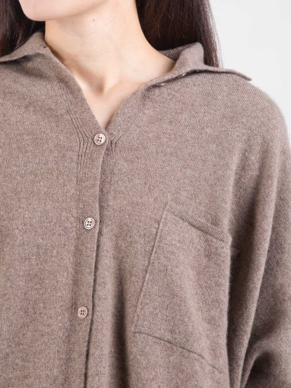Maxi maglia camicia