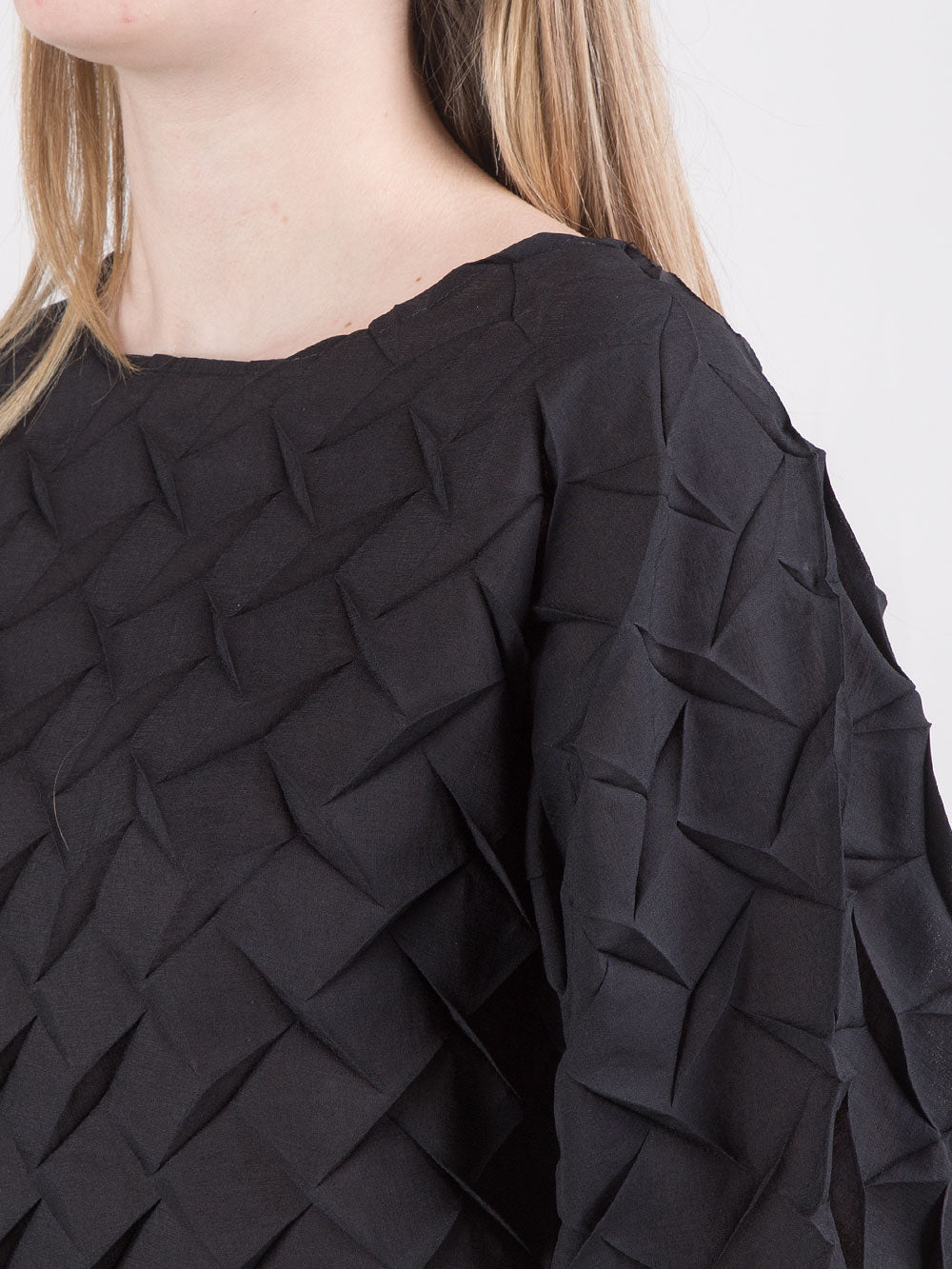 Blusa plissé effetto vaporoso