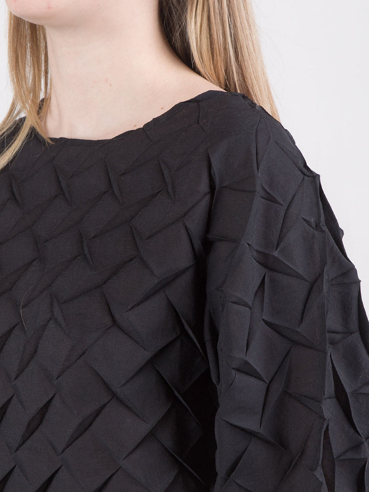 Blusa plissé effetto vaporoso