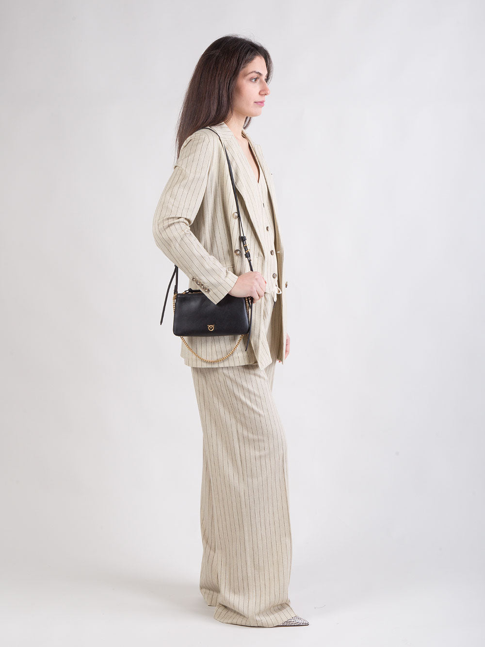 Borsa Double Mini in pelle