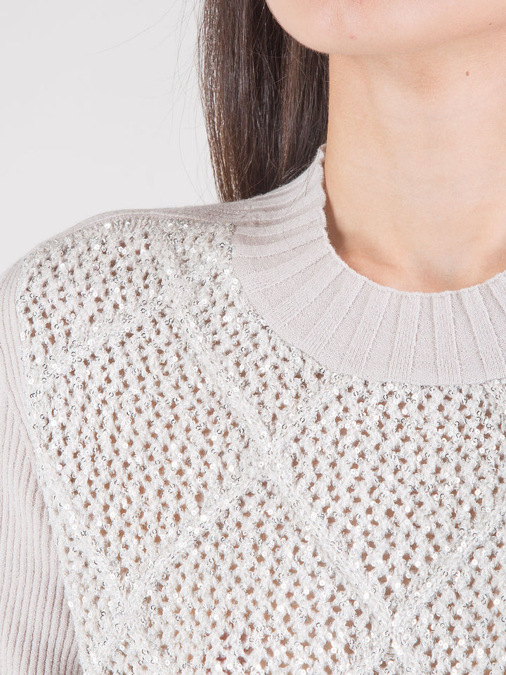 Maglia con paillettes