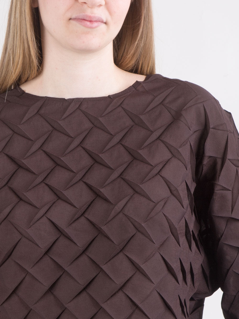 Blusa plissé effetto vaporoso