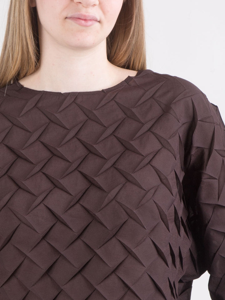 Blusa plissé effetto vaporoso