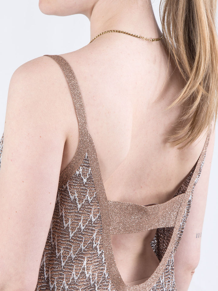 Abito con coprispalle corto in filato lux