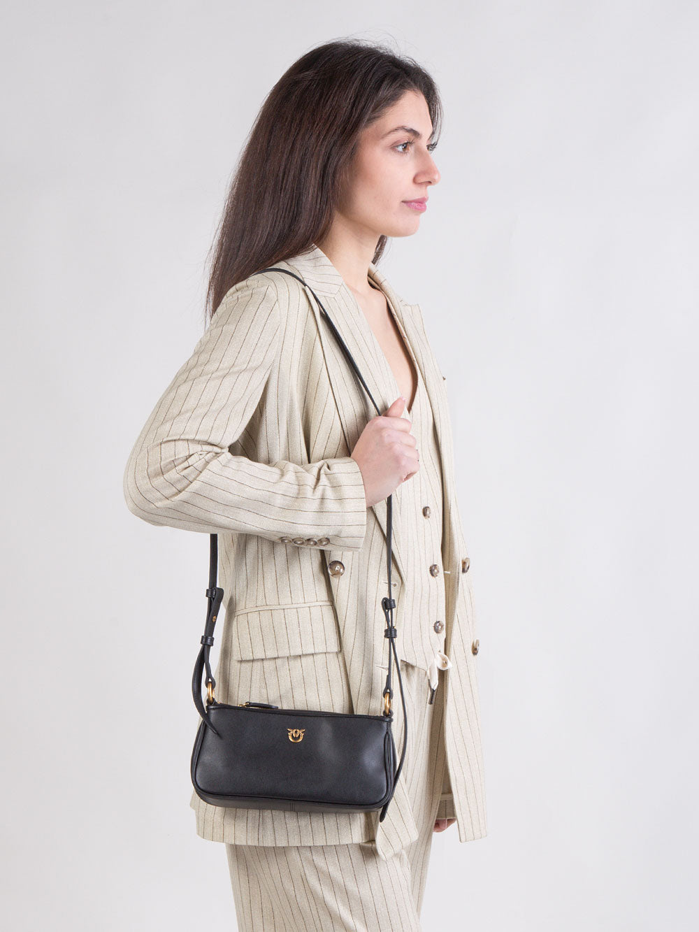 Borsa Half Moon Mini in pelle