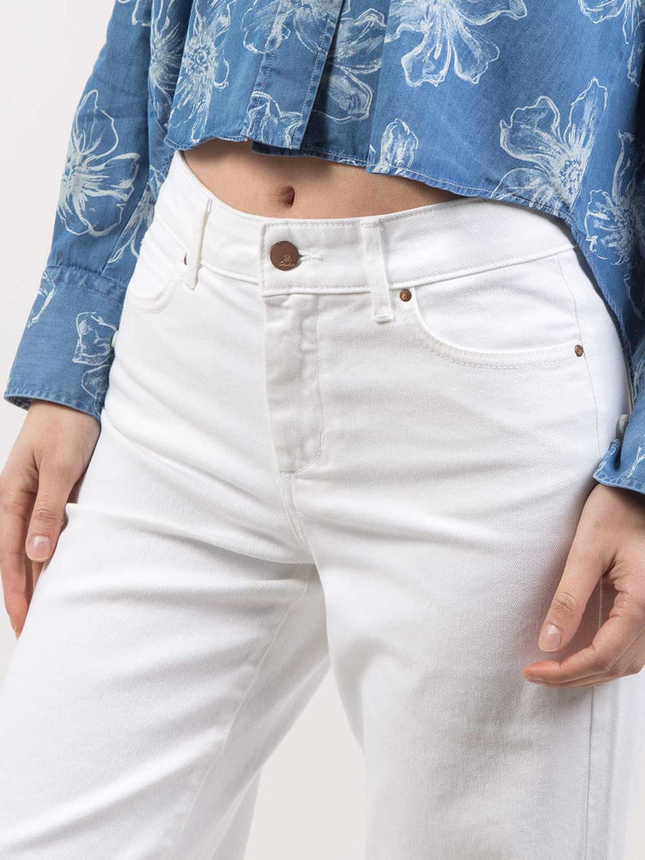 Pantaloni palazzo crop