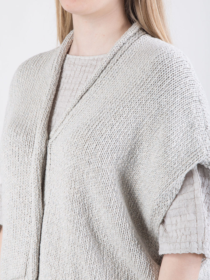 Poncho gilet boxy in cotone