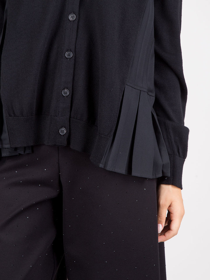 Cardigan plissé