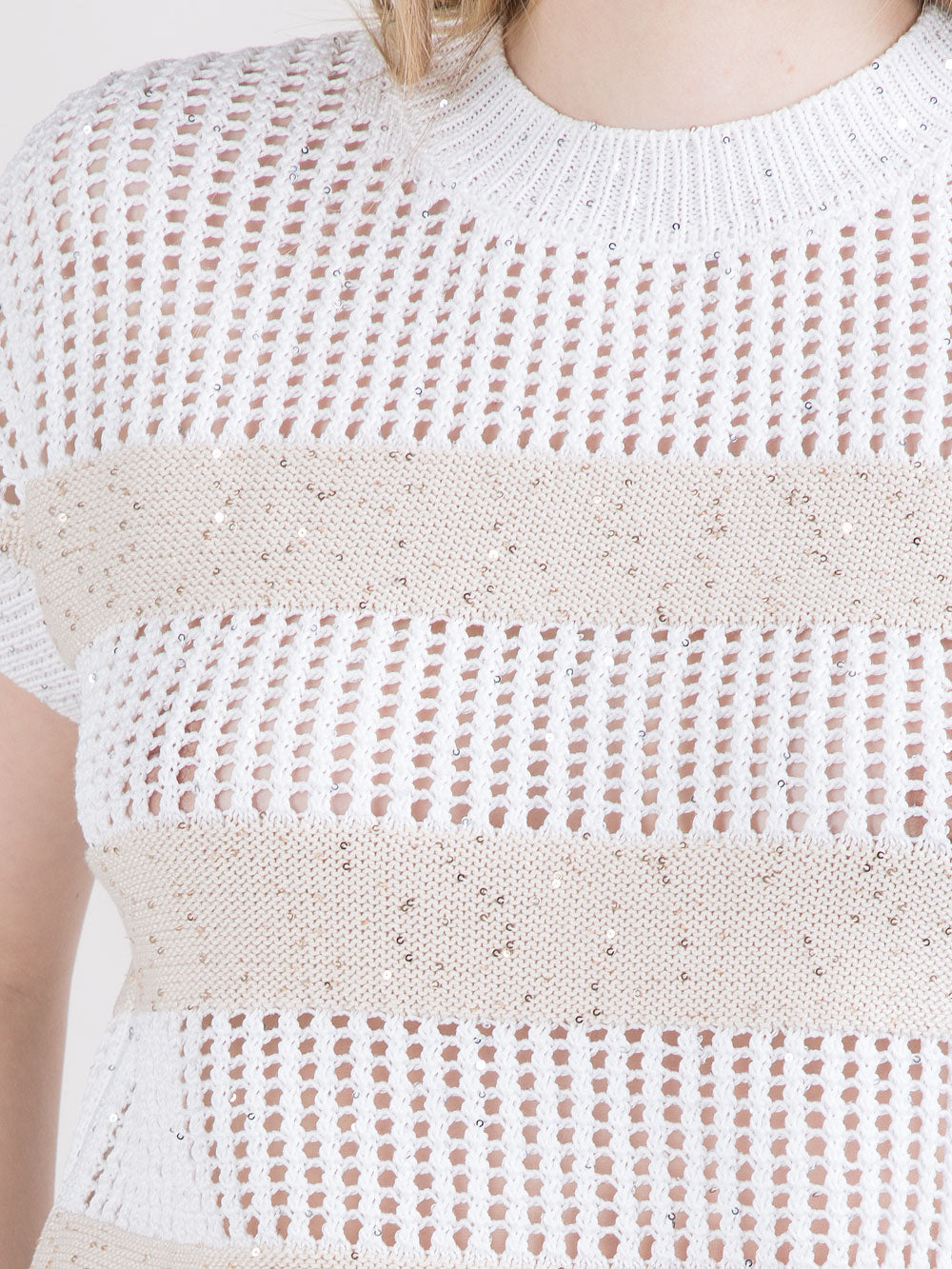 Gilet con micropaillettes