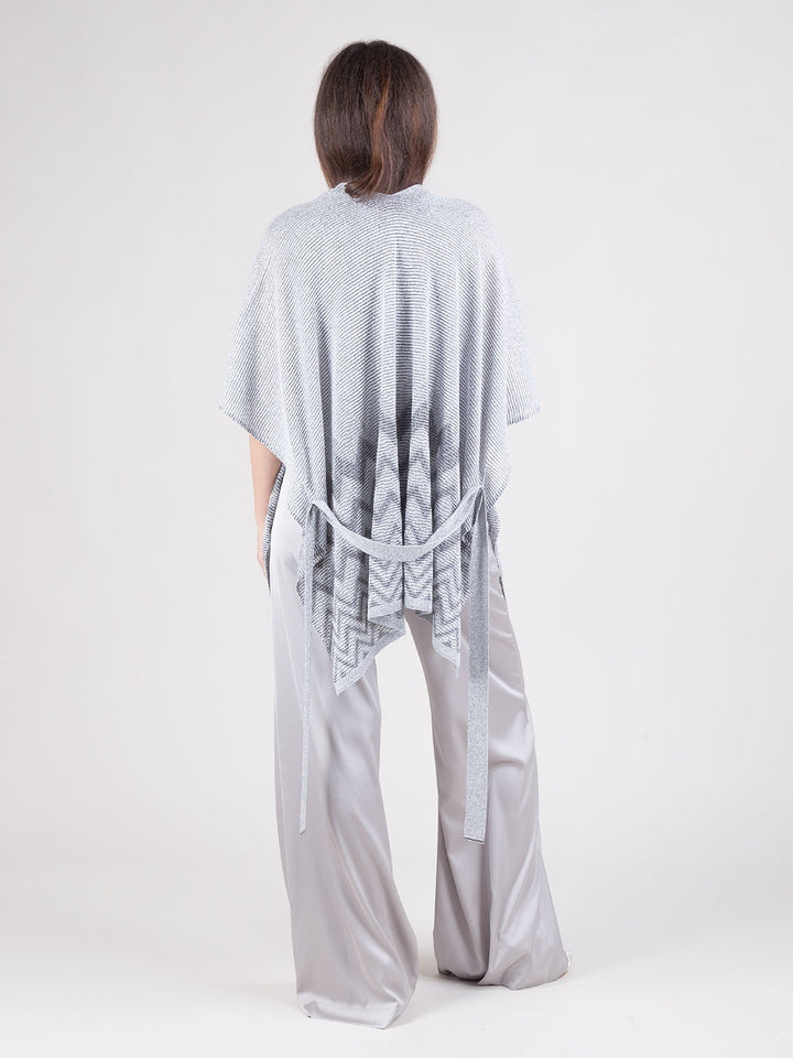 Poncho in lurex
