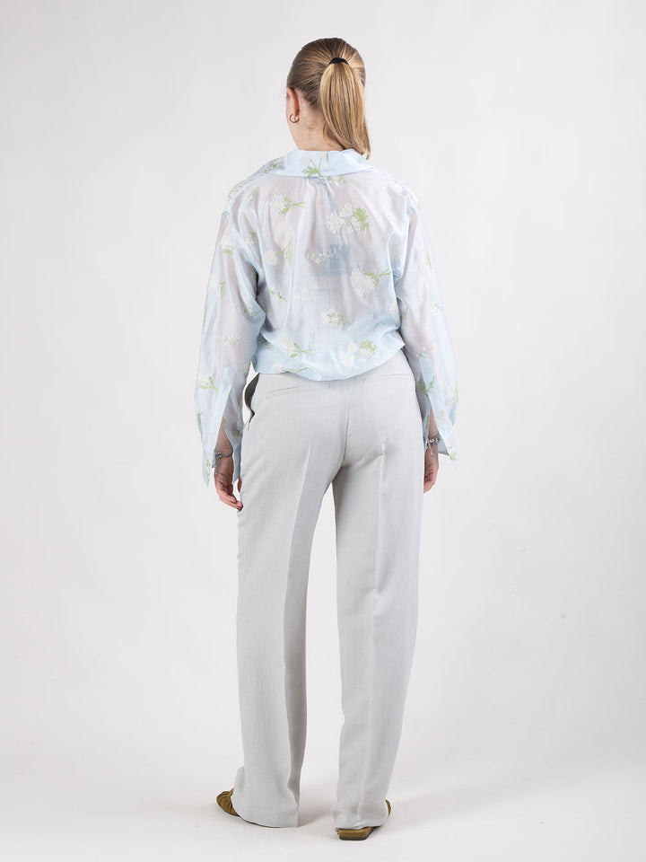 Tailleur in viscosa e lino