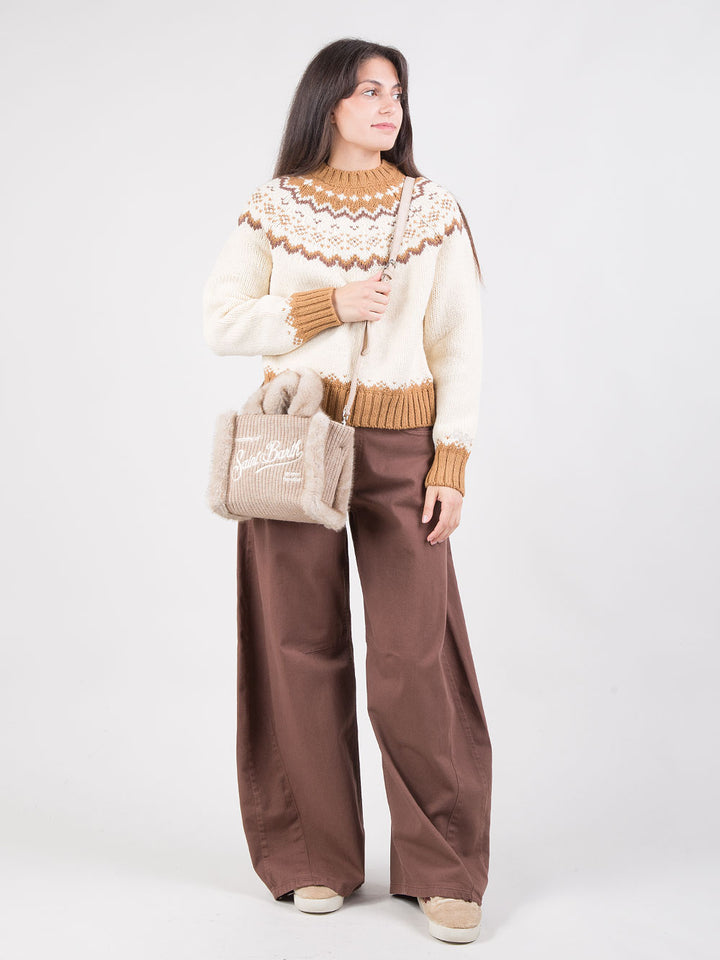 Borsa Vanity Mini Shearling