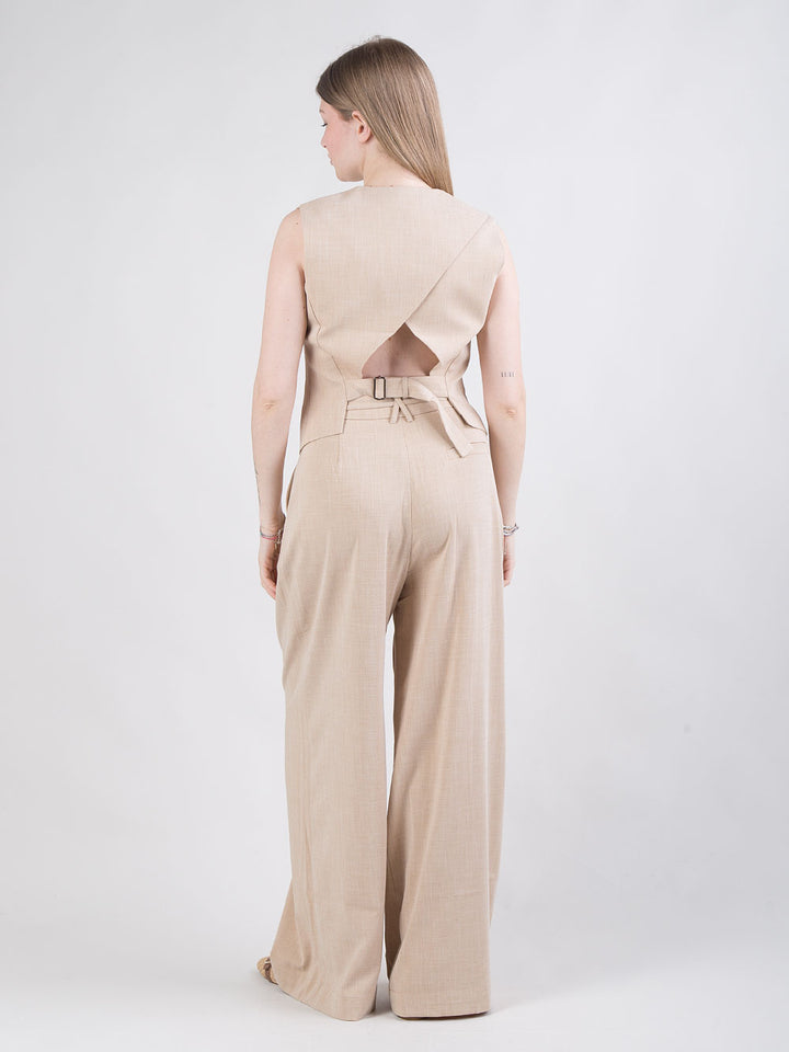 Pantaloni a gamba larga con pinces