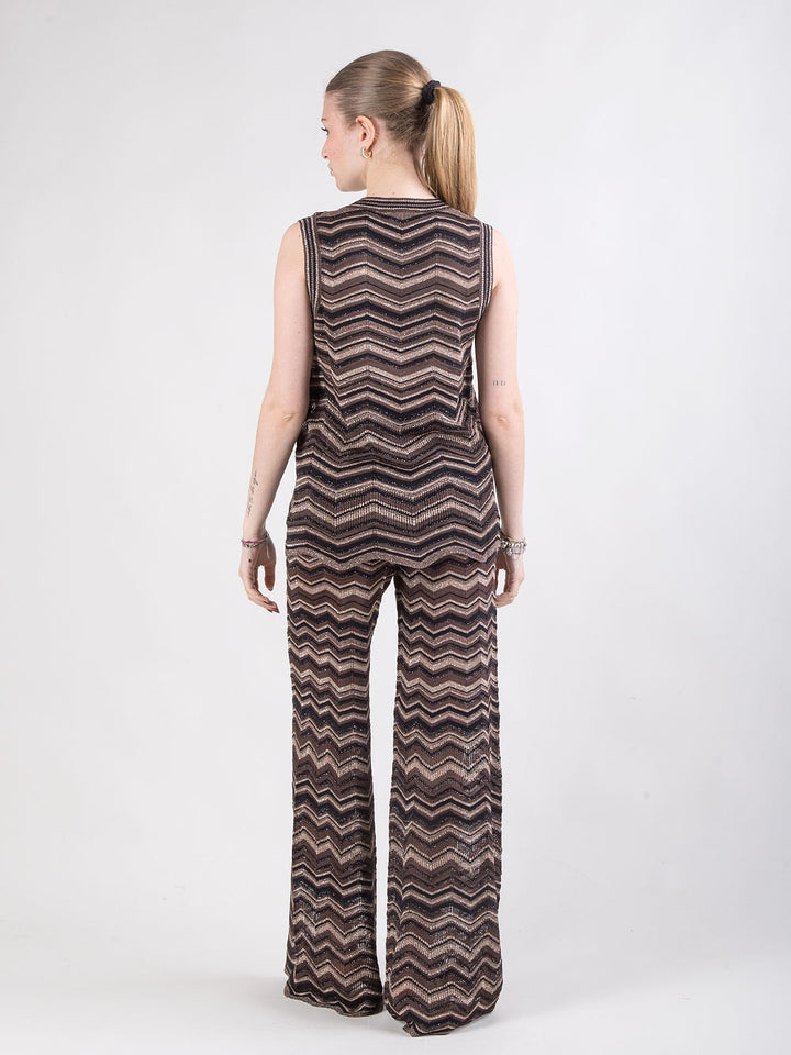 Completo traforato lungo in lurex