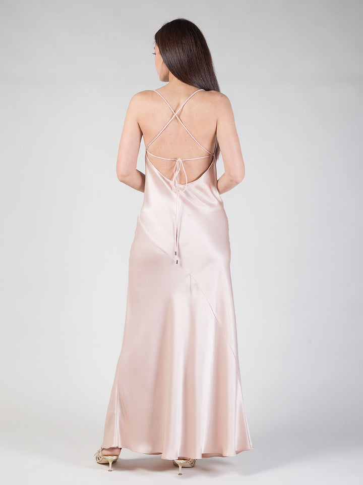 Abito lungo satin