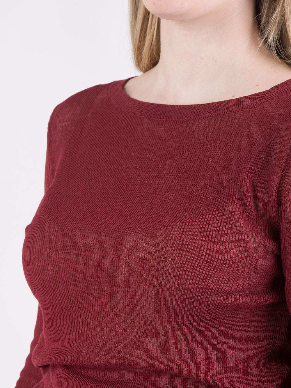 Maglia aderente ciliegia