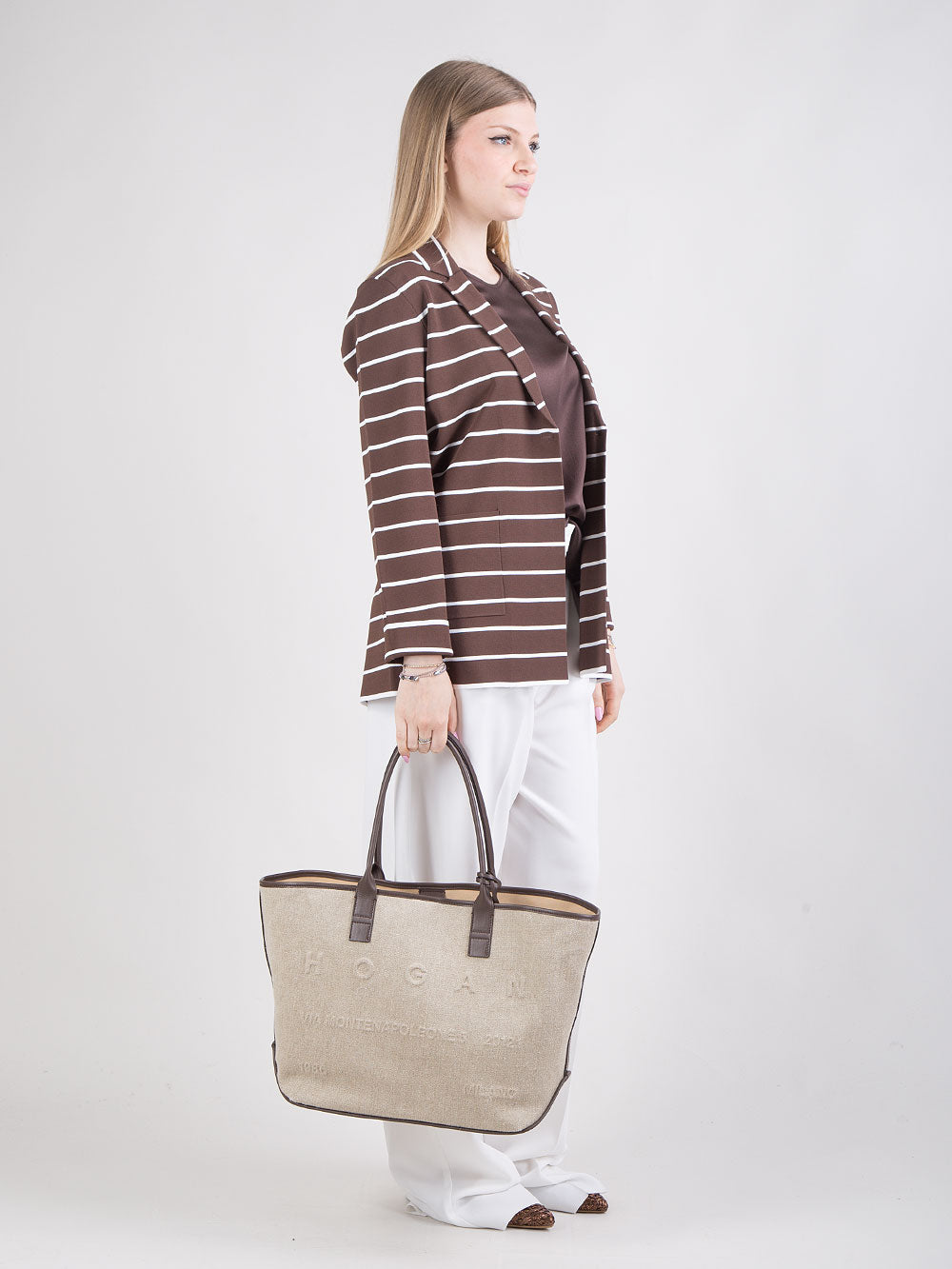 Shopping bag in lino