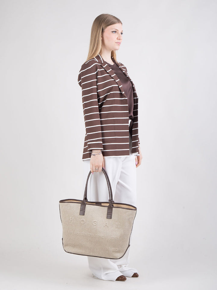 Shopping bag in lino