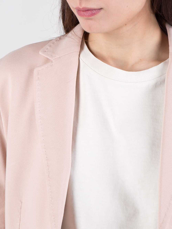 Giacca monopetto in piquet