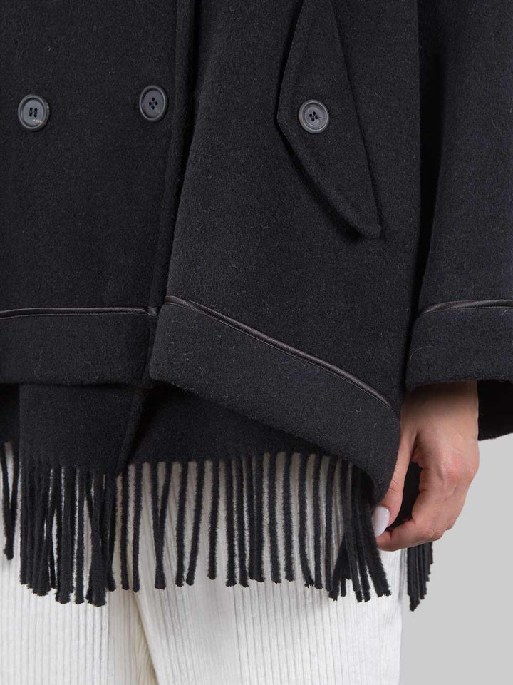 Cape with fringes