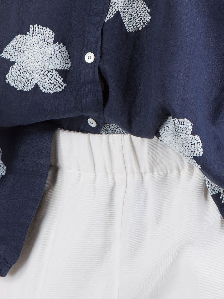 Pantalone ampio in gabardine