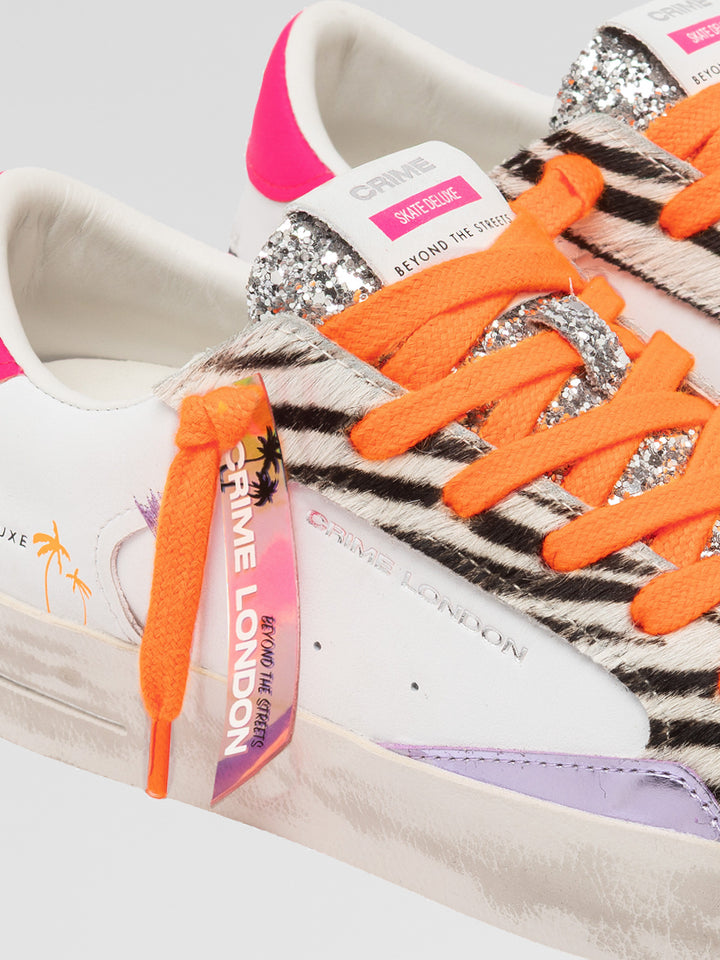 Sk8 deluxe tropical zebra