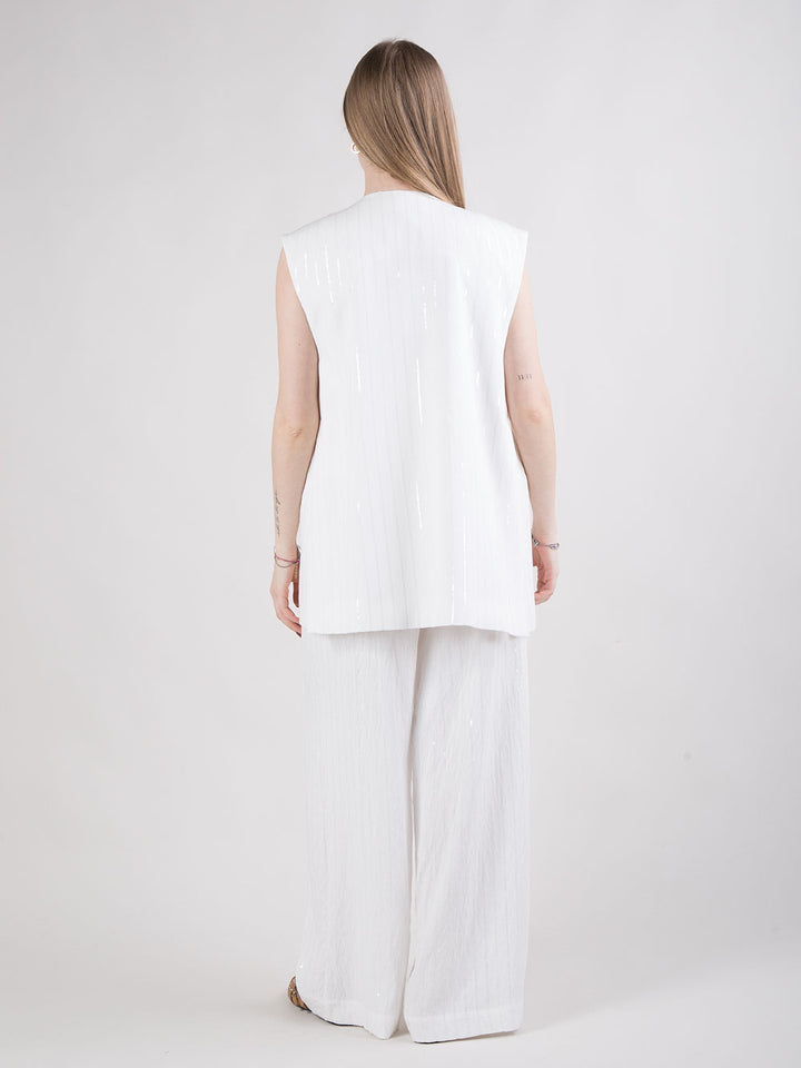 Completo paillettes con top