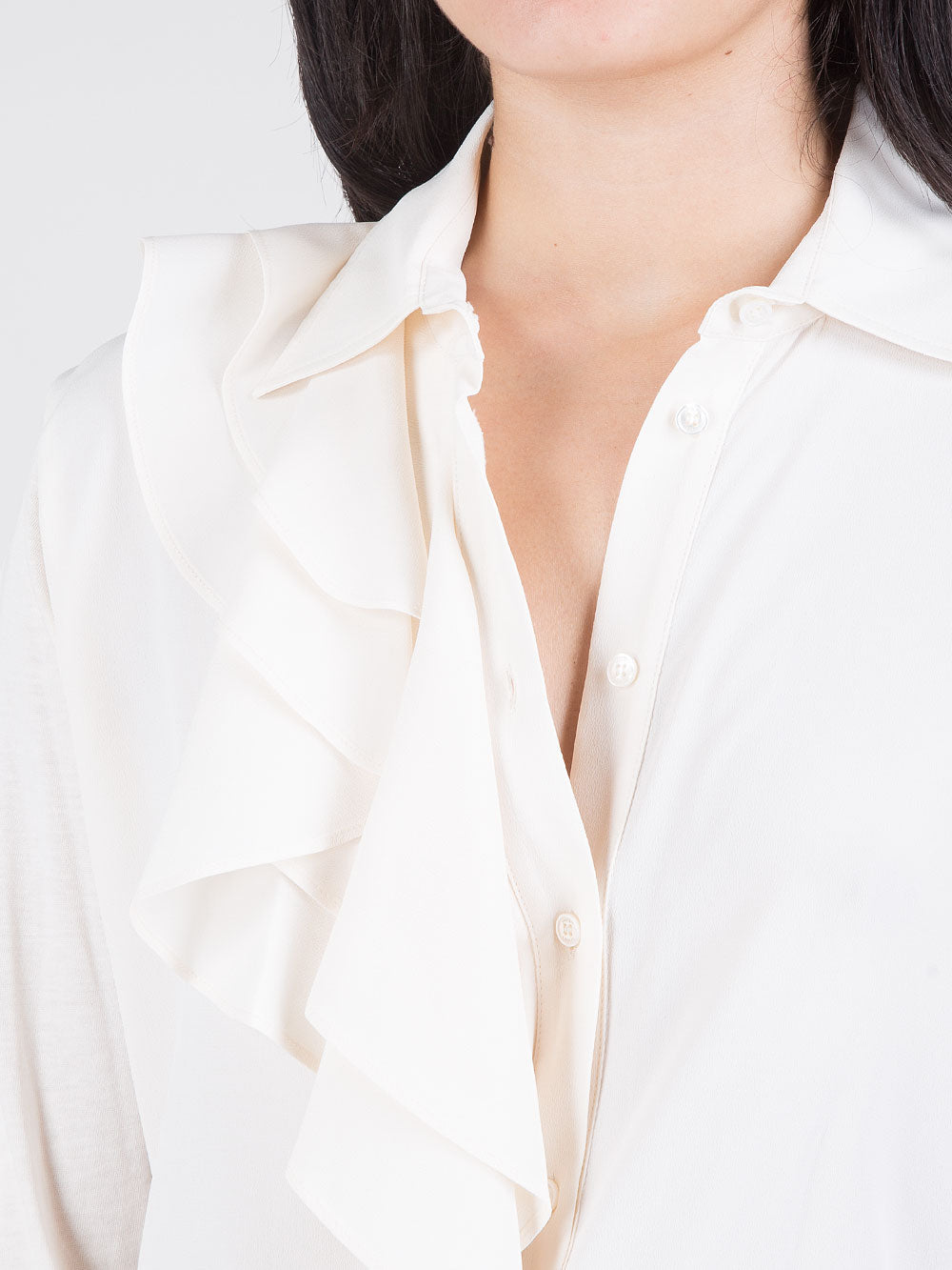 Camicia con ruches