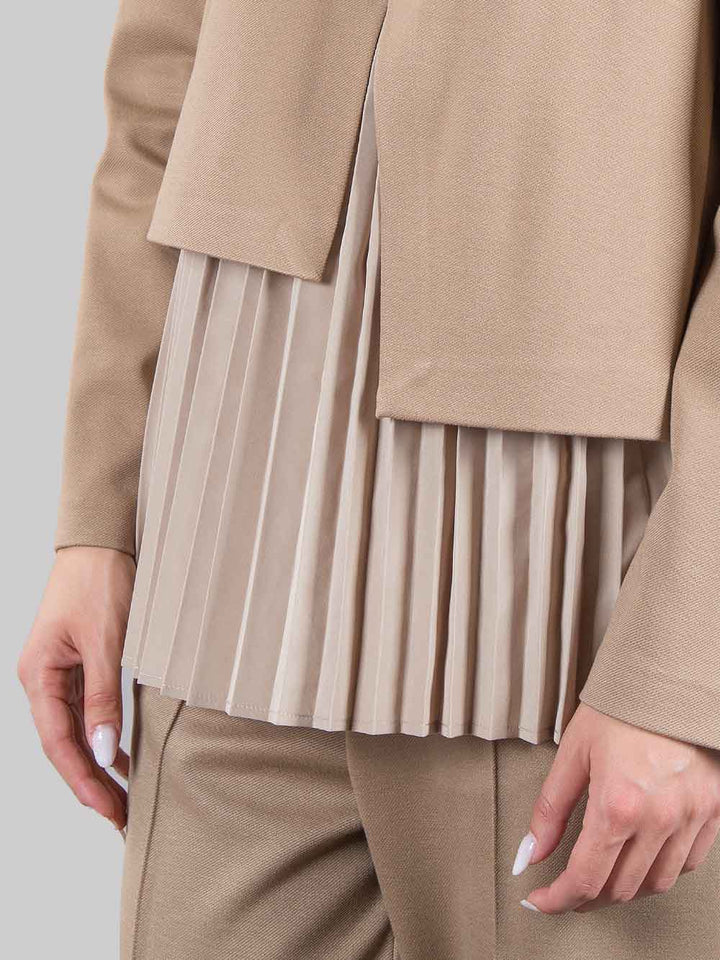 Pleated sweater