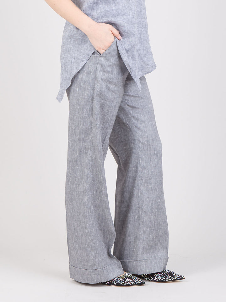 Pantaloni con risvolti