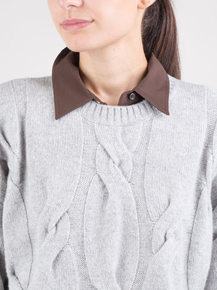Maglione a trecce