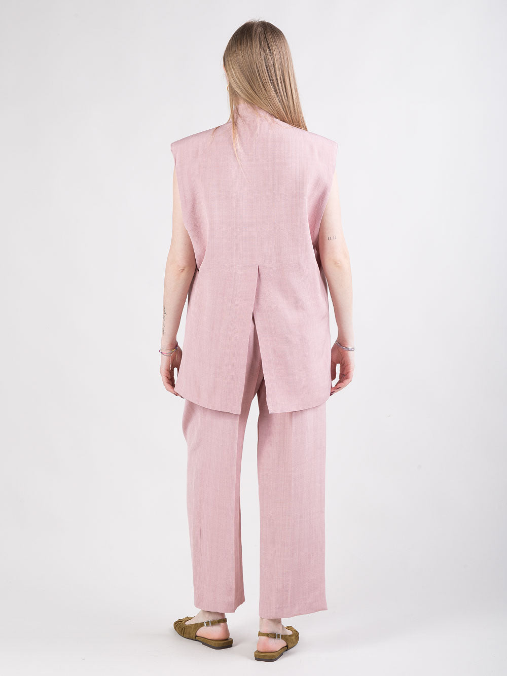 Completo gilet e pantalone oversize