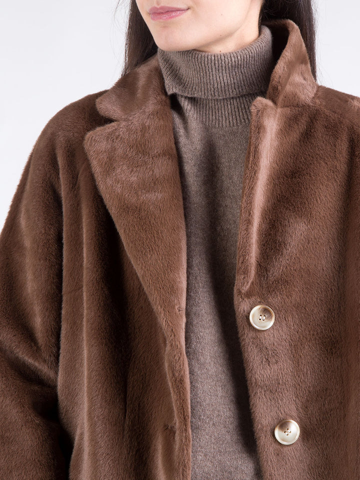 Cappotto in ecopelliccia