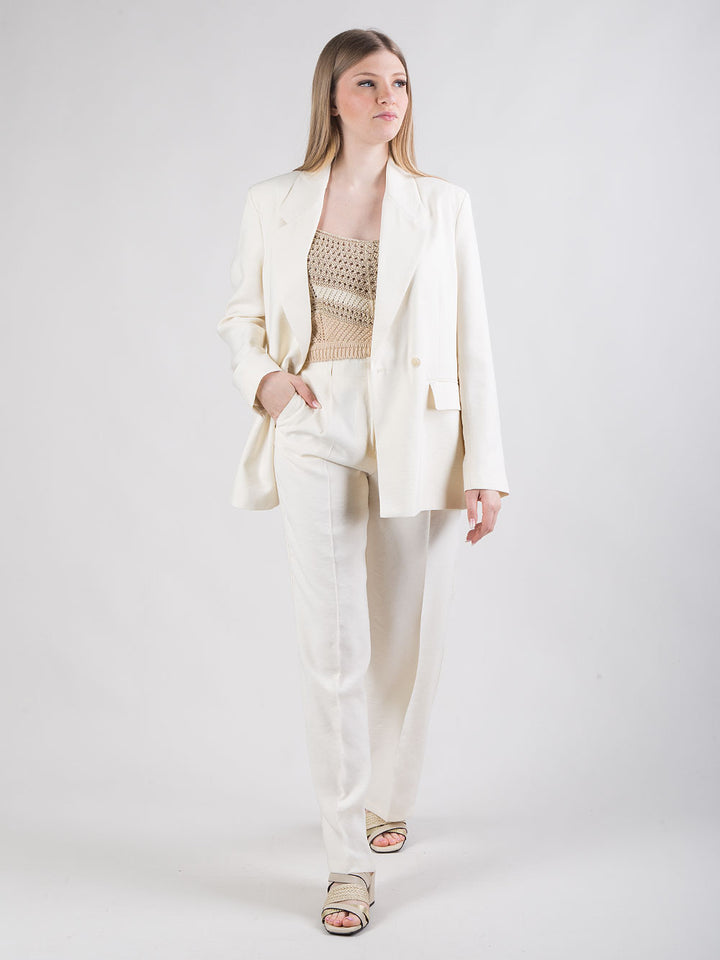 Tailleur con giacca doppiopetto