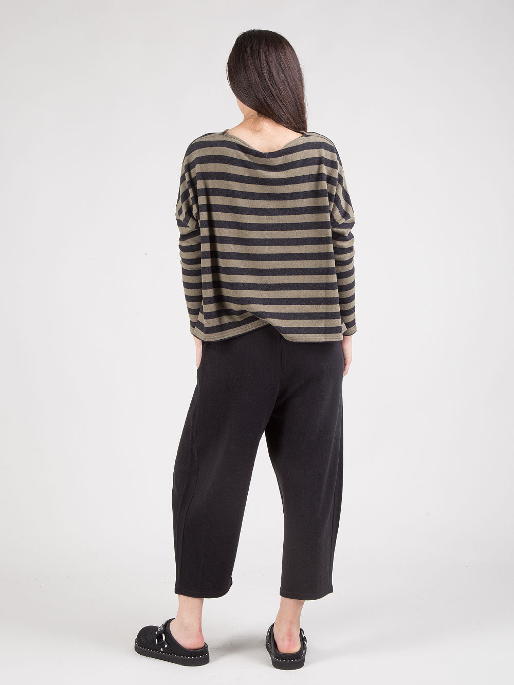 Pantaloni soft cropped