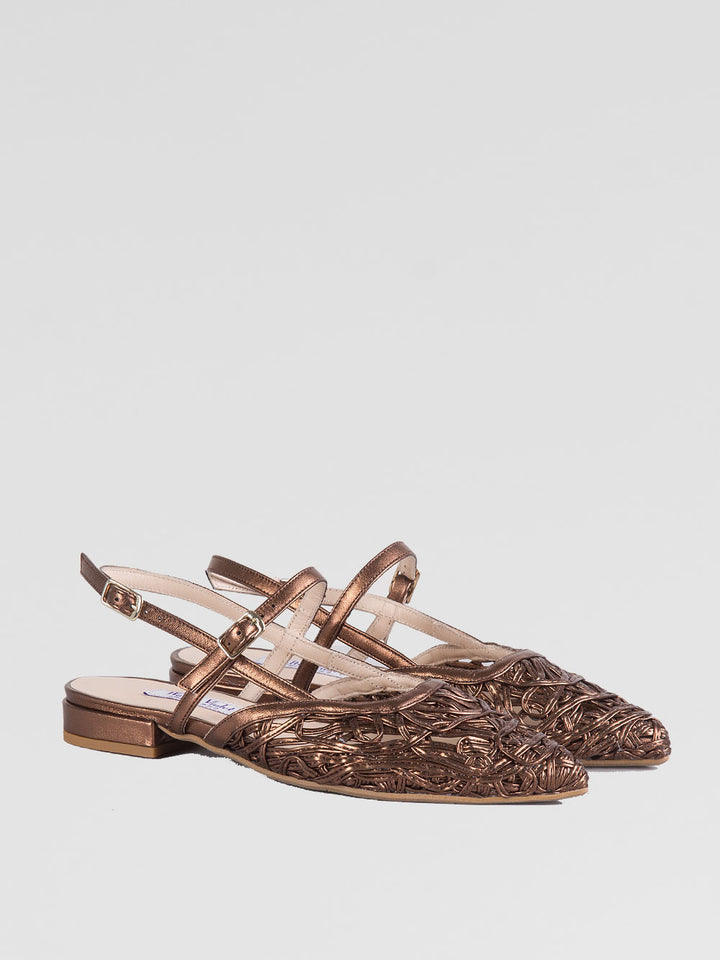 Ballerina slingback con intreccio