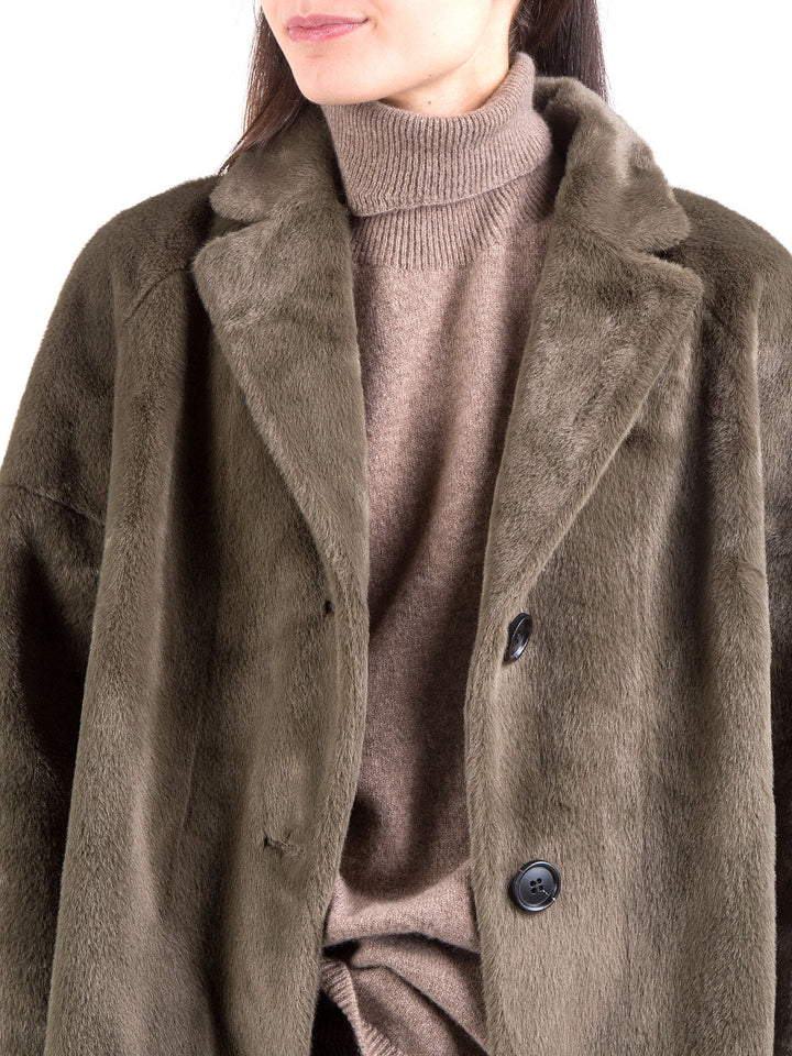 Cappotto in ecopelliccia