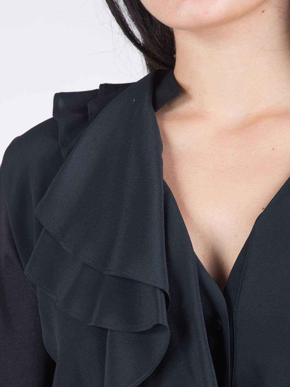 Camicia con ruches