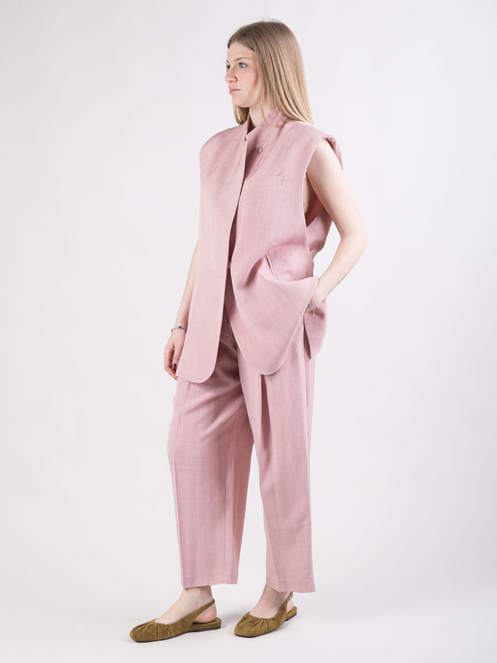 Completo gilet e pantalone oversize