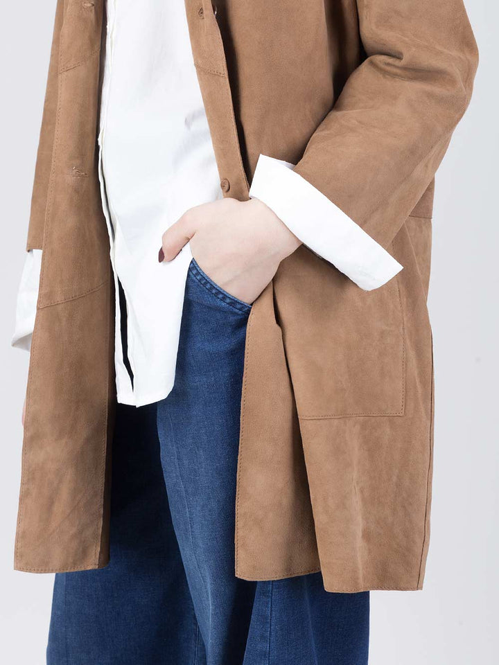 Giacca Virginia suede