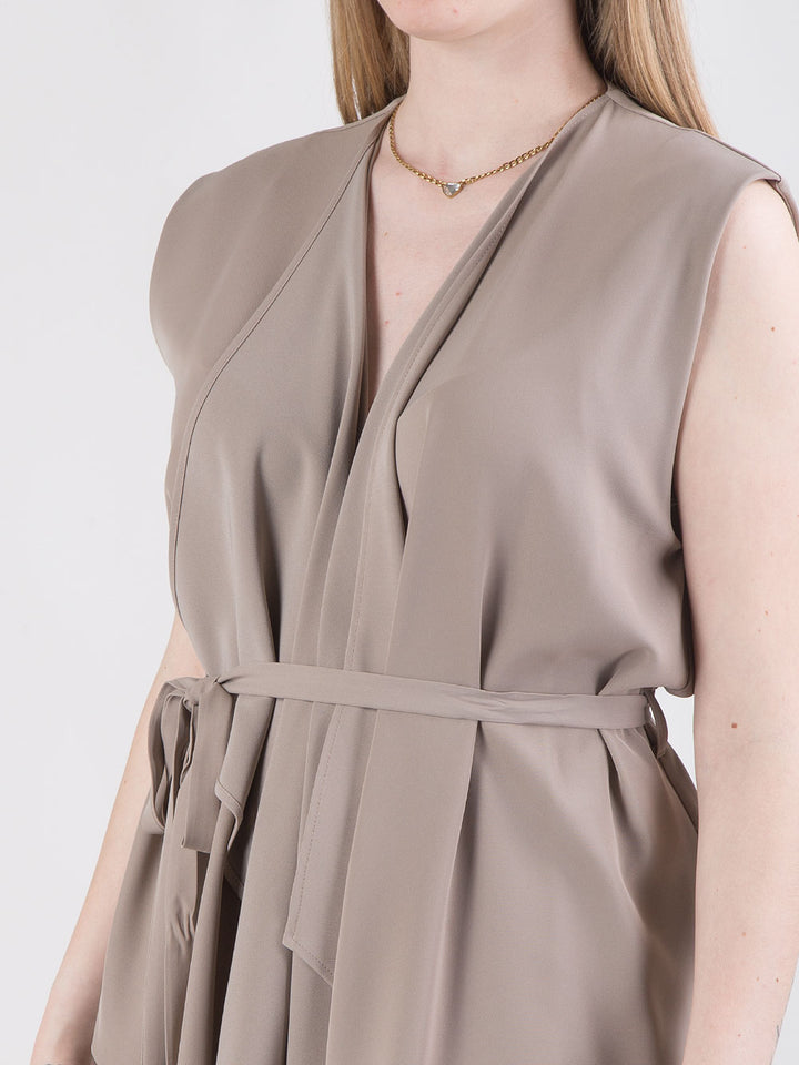 Completo fluido gilet e pantaloni