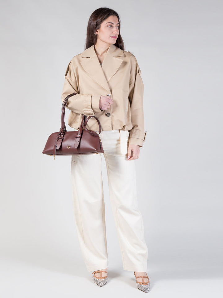 Borsa Bowling Horizontal Big in pelle