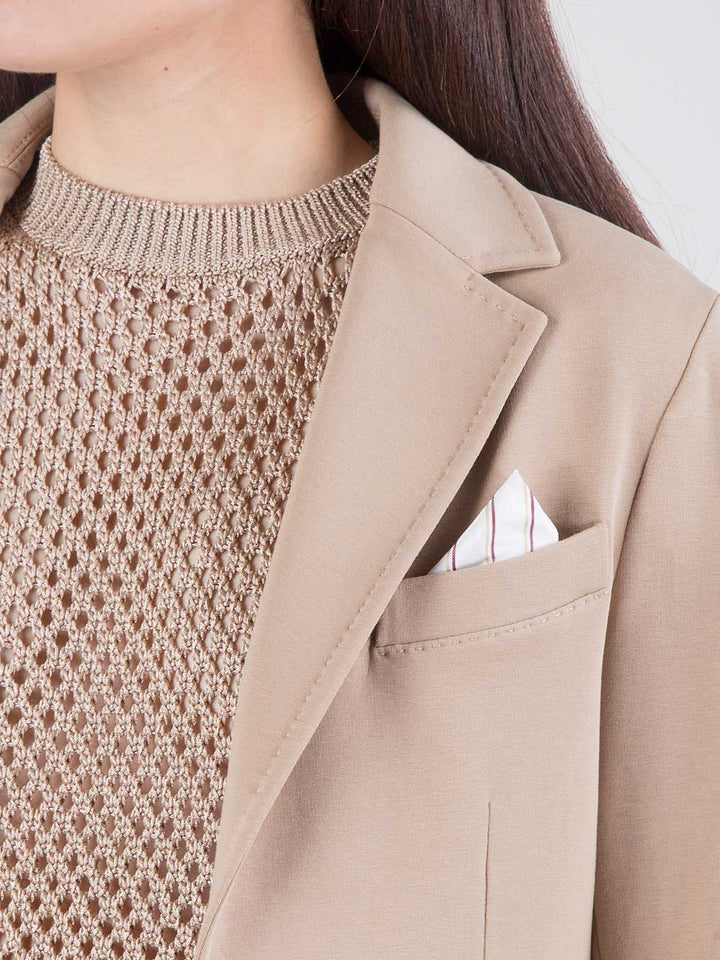 Giacca monopetto in felpa