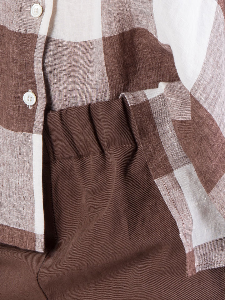 Pantalone ampio in gabardine