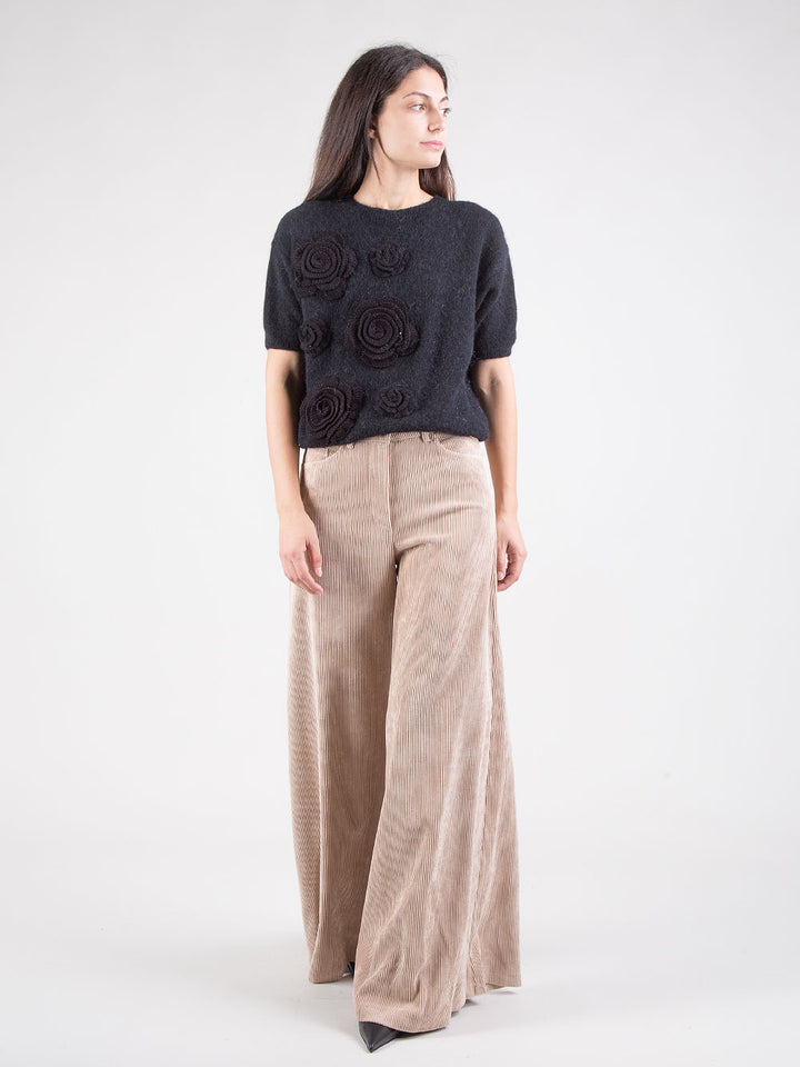 Pantaloni maxi flare