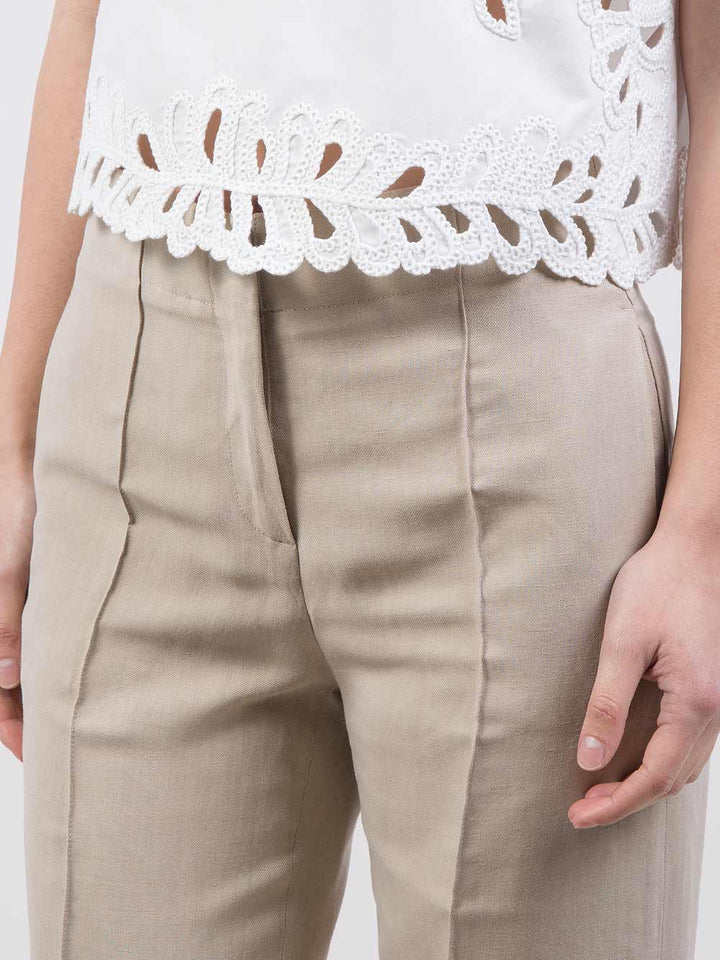Pantaloni in crêpe