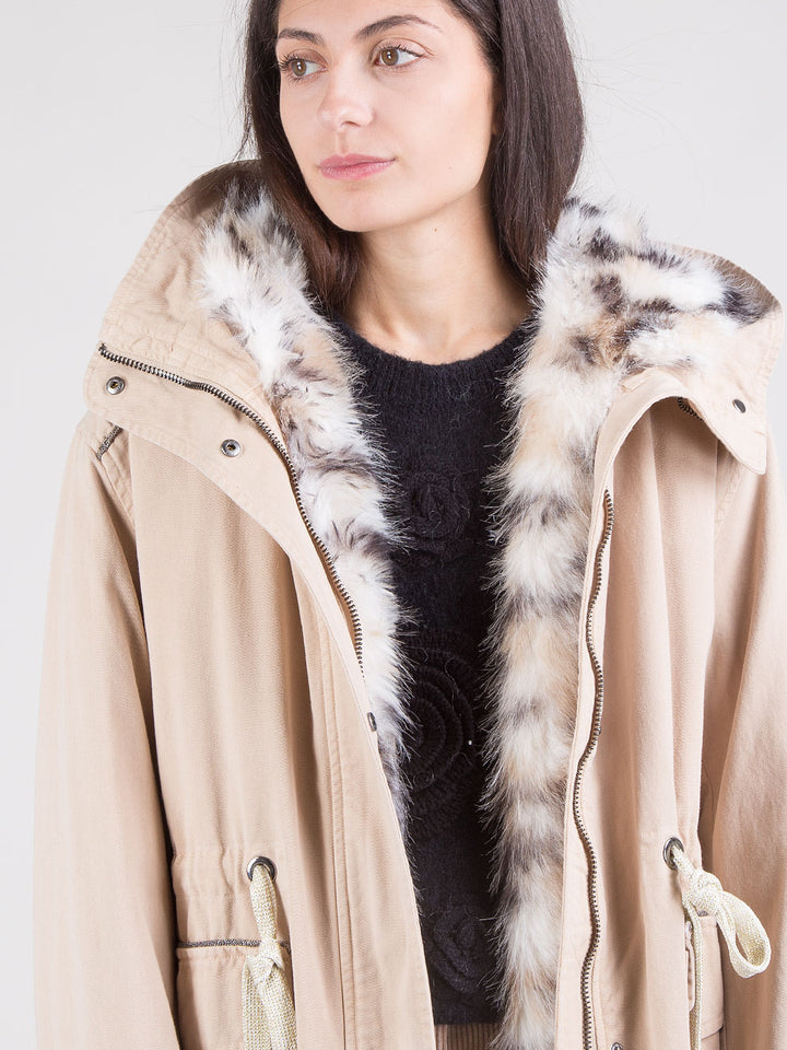 Parka con ecopelliccia